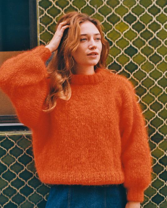 BAHIA orange sweater