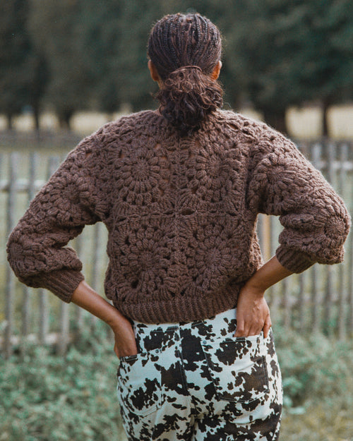 CARDIGAN GARRIGUE BRUN