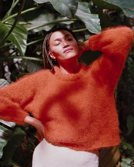 BAHIA orange sweater